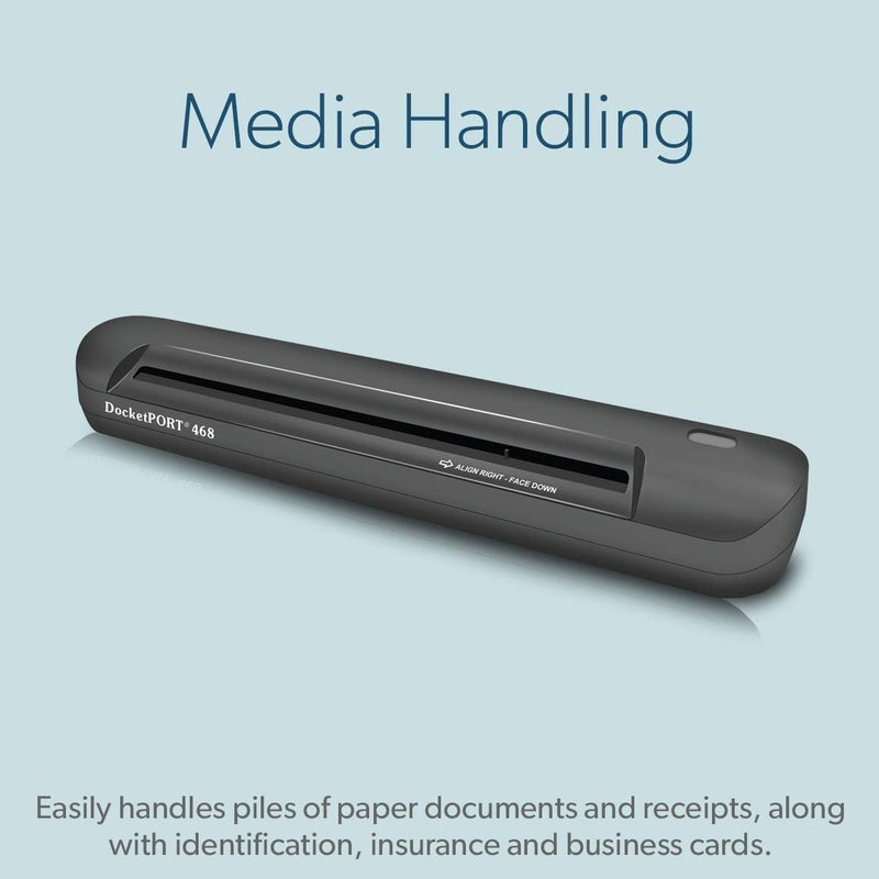 DocketPORT 468 Simplex Document and ID Scanner - Compact USB-Powered Scanner for Business Cards and Documents - Image 5